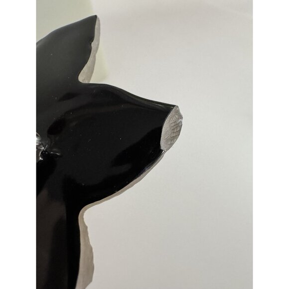 ALEXIS BITTAR Large Glowing Lucite Flower Brooch Signed Crystal Floral Brown - Picture 9 of 11